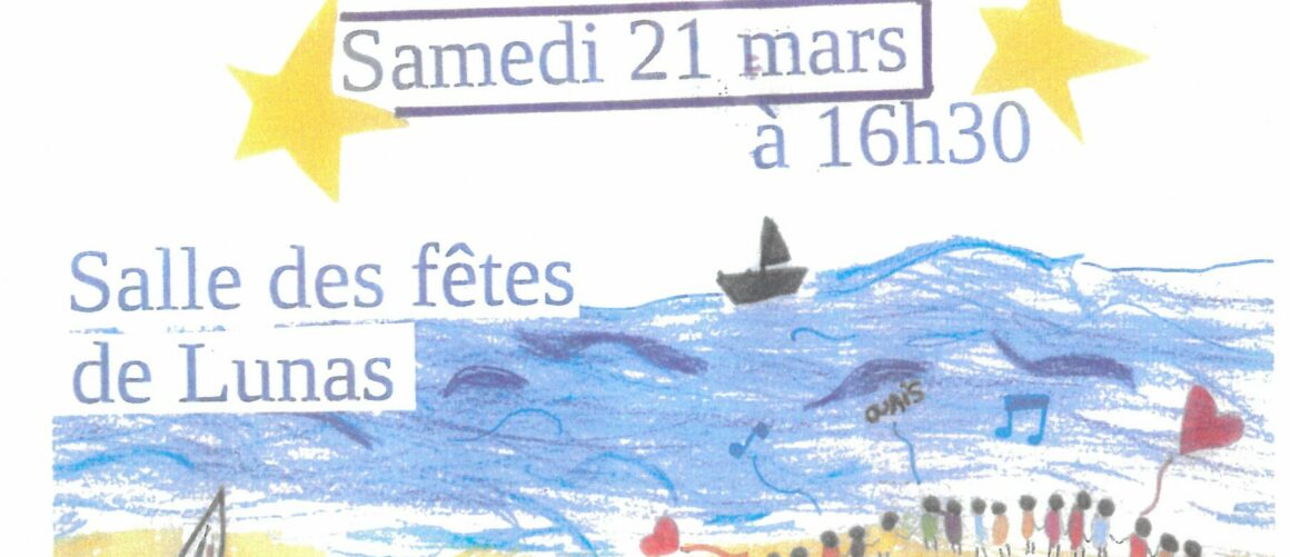 Loto des écoles de Lunas et Joncels le samedi 21 mars à 16h30.