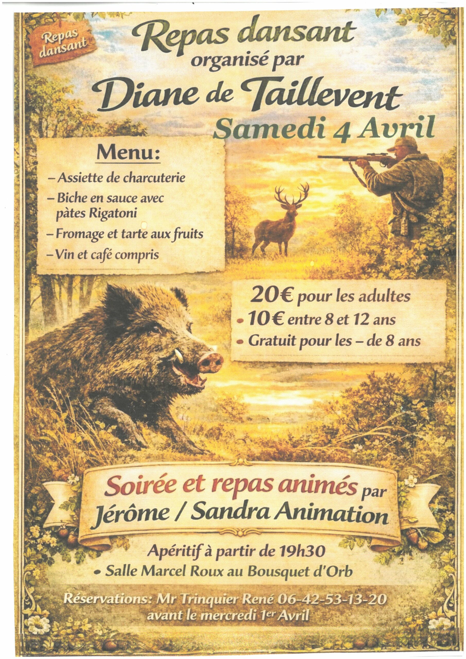 You are currently viewing Repas dansant organisé par la Diane de Taillevent