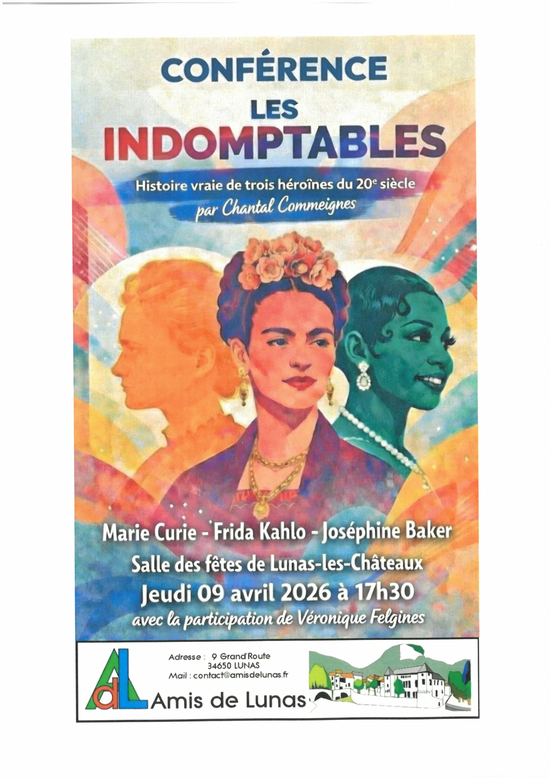 You are currently viewing Conférence les INDOMPTABLES