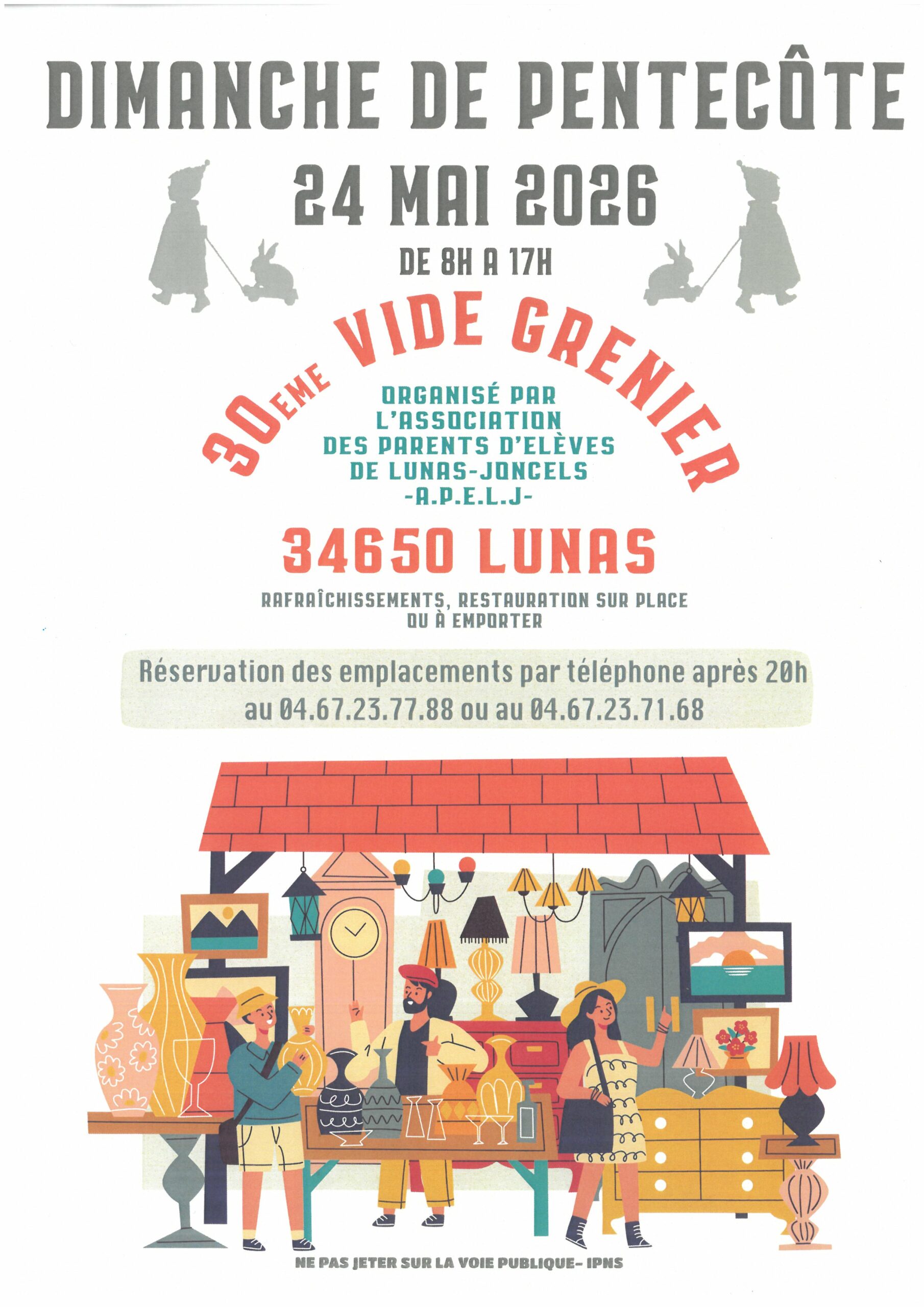 You are currently viewing Dimanche 24 mai 30 ème vide grenier !